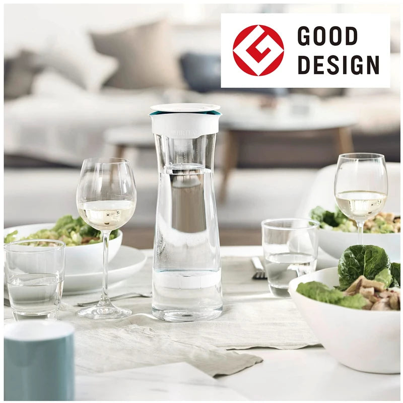 Brita Water Purifier, Carafe, Filtered Water Capacity: 0.1 gal (0.34 L), Total Capacity: 0.4 gal (1.3 L), Includes 1 Microdisk Cartridge