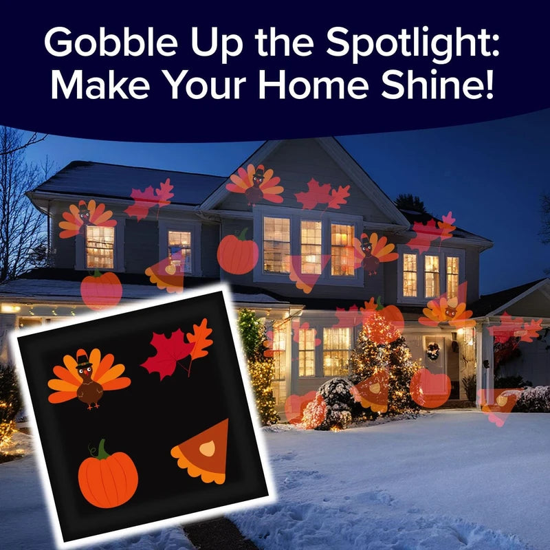 6 Extra Holiday Slides for Star Shower Slide Show LED Projector - New Years Day, Easter, Patriotic, Valentine's Day, Birthday, Thanksgiving Themes | Star Shower