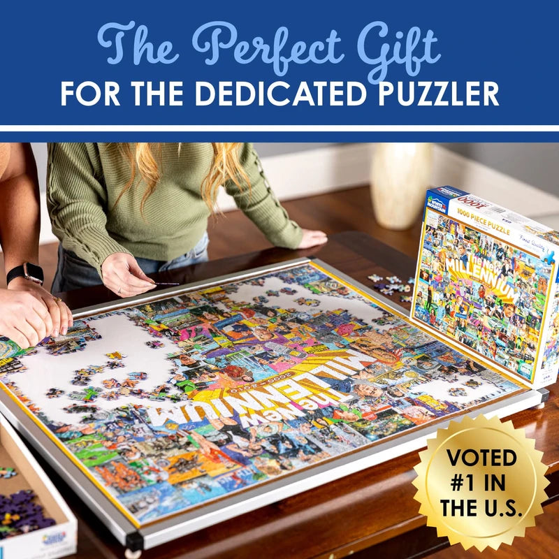 Premium Spinner Puzzle Tray S-1000, Rotating Puzzle Board for 1000 Piece Puzzles, 24 x 30