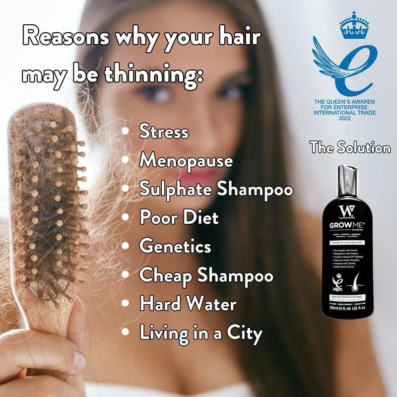 Grow Me Shampoo - Thicker - Stronger Growth - Longer looking hair - Premium haircare - Upgrade to Watermans