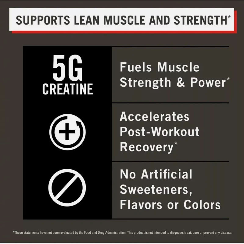 MET-Rx Met RX Creatine Monohydrate Powder Supplement Unflavored 800 Gram 160 Servings