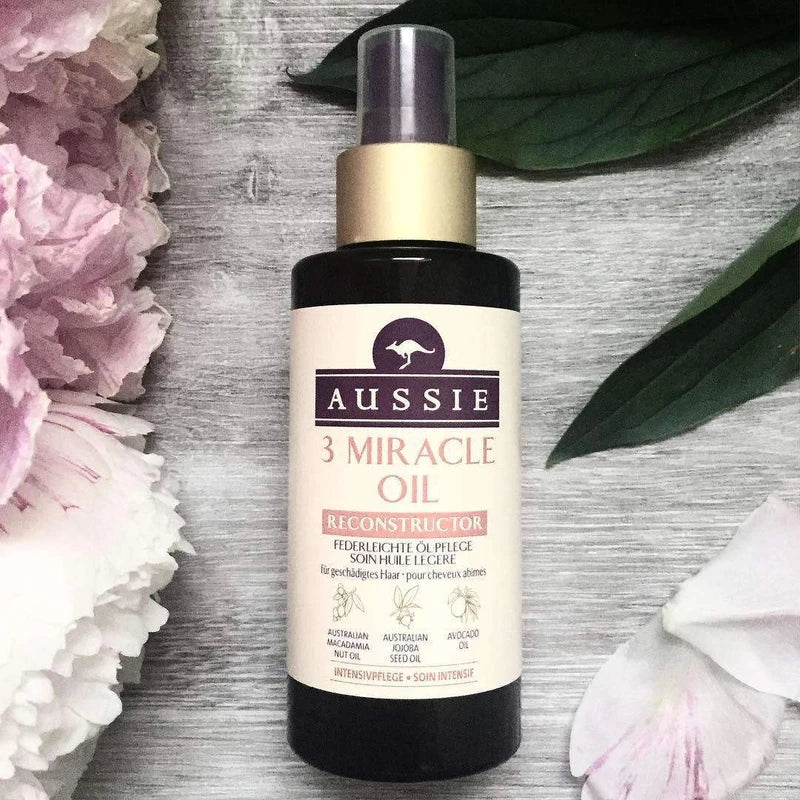 Aussie 3 Miracle Oil Reconstructor For Damaged Hair, 100 ml