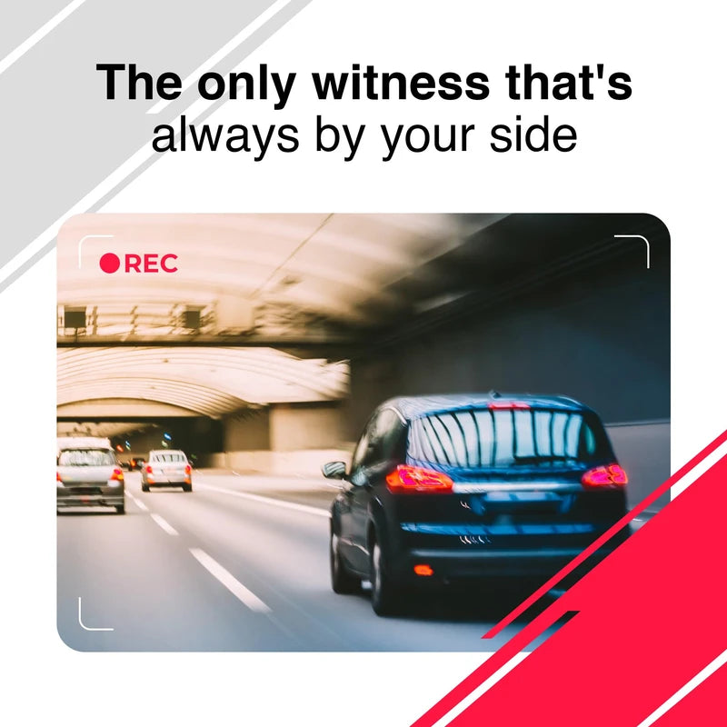 CamHandy Car Dash Cam - 24/7 Security Car Camera, Motion Detection, Night Vision, Built-in Microphone, 1080P HD Dash Camera for Cars, Size 30.2cm x 8.2cm x 4cm