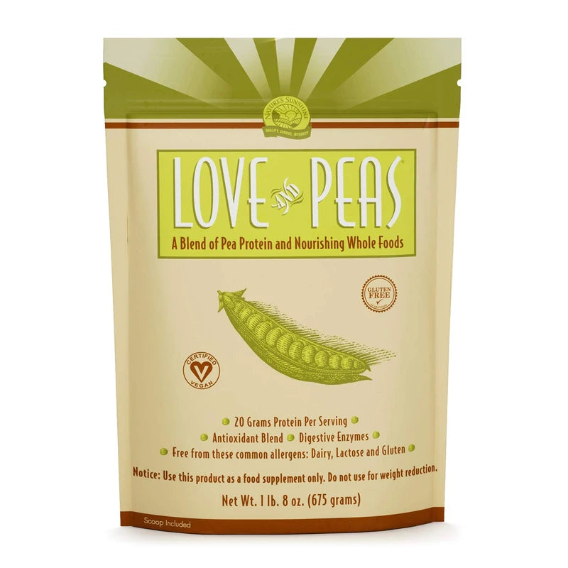 Nature's Sunshine Love and Peas, 675gr. Bag, Vegan Protein Powder with Natural Pea Protein and Other Nourishing Whole Foods and Nutrients