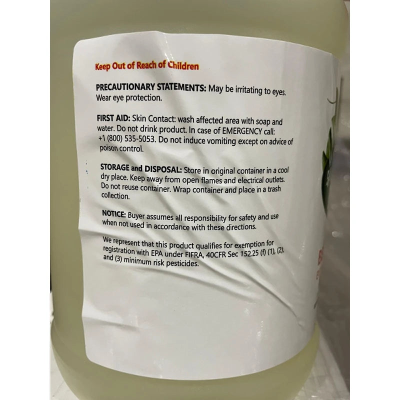 Bed Bug Killer Spray. Say Bye Bugs. Non-Toxic, Kills on Contact. New Formula. (128oz)