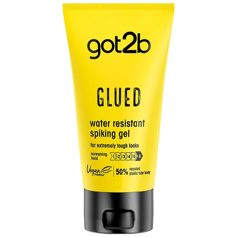 Got2B Gel para el cabello spiking glued resistente al agua, 150 ml