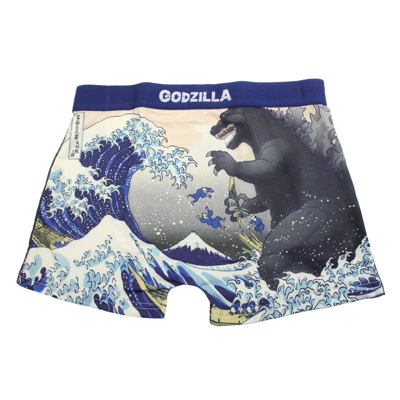 ゴジラ(GODZILLA)メンズ ボクサーパンツ 富嶽三十六景 大怪獣ノ図 ・M