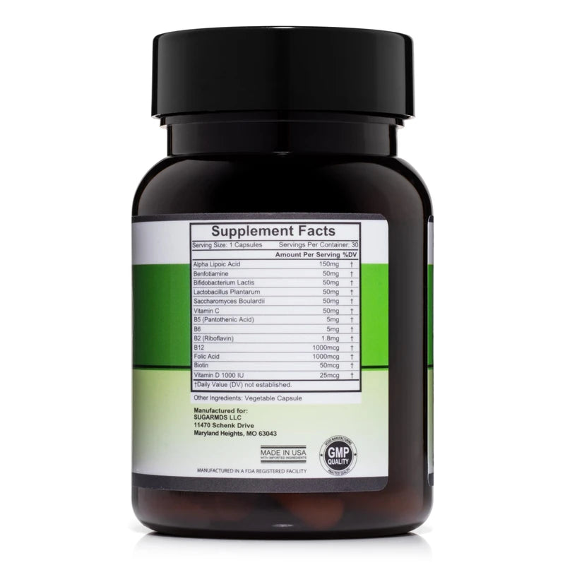 SugarMD Dr. Ergin's Kidney Support Formula 30 Capsules (30 Day Supply) - Kidney Supplements for Men & Women - Kidney Support Supplement for Healthy Kidney Function