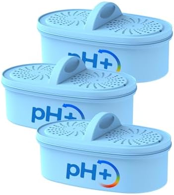 Alkaline Water Filter Replacement for All Waterdrop Pitcher and Dispenser Filtration System, Fits Waterdrop WD-PF-AL, Reduces PFOA/PFOS, Chlorine, Last Up to 100 Gallons, 3 Packs, AQUA CREST