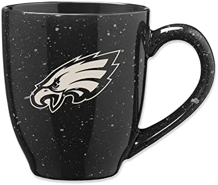 Rico Industries NFL Football 16 oz Team Color Laser Engraved Speckled Ceramic Coffee Mug