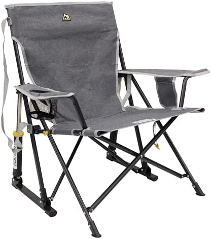 GCI OUTDOOR Kickback Rocker Outdoor Rocking Chair with Beverage Holder