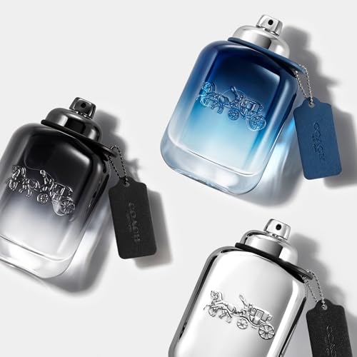 Coach Blue Eau de Toilette - Long Lasting Fragrance with notes of Lime Oil, Black Pepper & Amber - Fougere & Aquatic - 3.3 fl. oz.