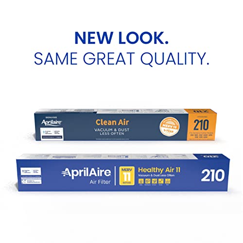 AprilAire 210 Replacement Filter for AprilAire Whole House Air Purifiers - MERV 11, Clean Air & Dust, 20x25x4 Air Filter (Pack of 4)