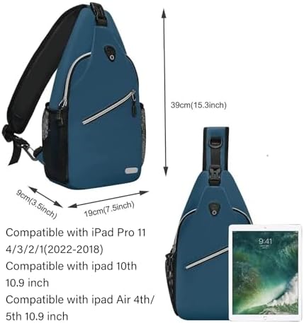 MOSISO Sling Backpack, Multipurpose Crossbody Shoulder Bag Travel Hiking Daypack