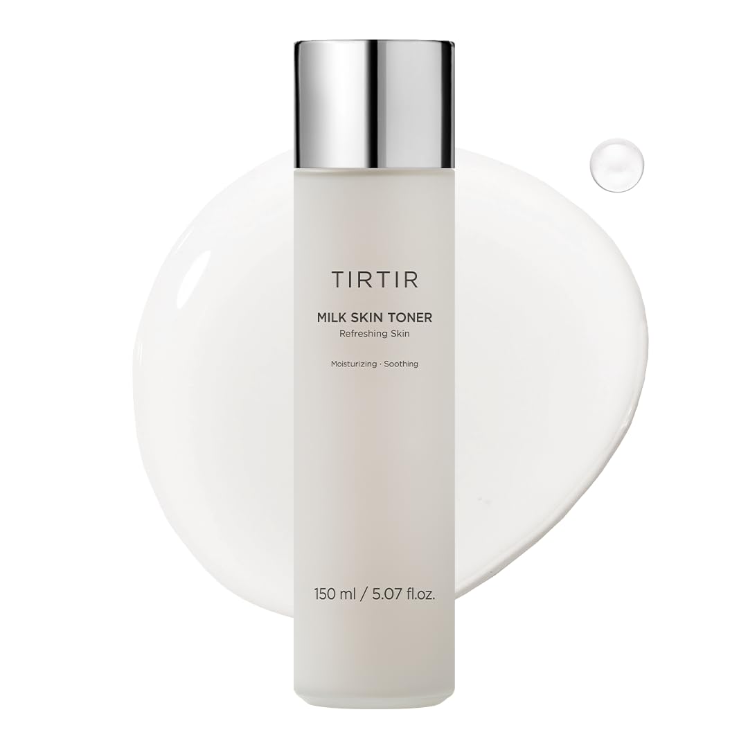 TIRTIR Milk Skin Rice Toner - Deep Moisturizing, Hydrating and Refreshing for face, Niacinamide, Ceramide, Rice Bran Extract, Nature-Oriented Ingredients, Korean Skin Care, Vegan, 150ml / 5.07 fl.oz.