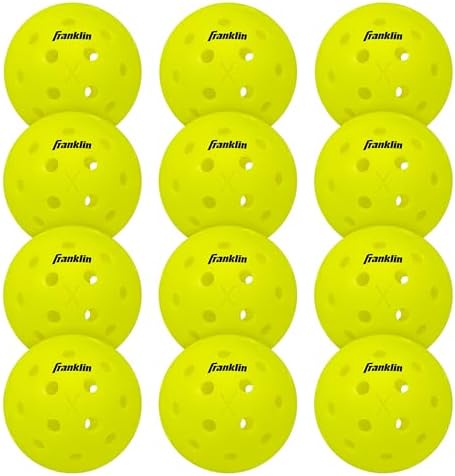 Franklin Sports X-40 Outdoor Pickleballs - Official Ball of USA Pickleball, APP Tour + Pickleball US Open - 3 Packs, 12 Packs, 36 Pickleball Buckets, 50, 100 + 400 Bulk Packs of Regulation Pickleballs