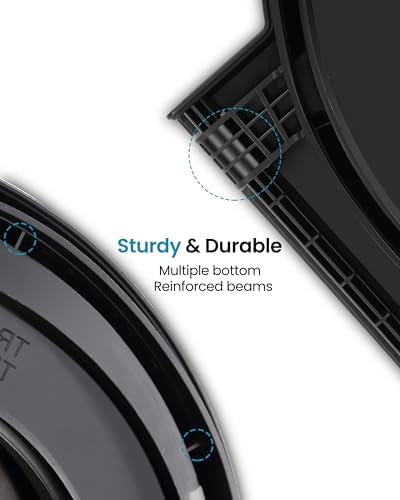 TRIPTIPS Portable Toilet with Soft Cushion, 5 Gallon Rotatable Lid, Adults and Kids Camping Toilet Seat for 5 Gal Bucket