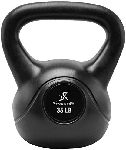 ProsourceFit Vinyl Plastic Kettlebell from 10, 15, 20, 25, 30, and 35 lbs