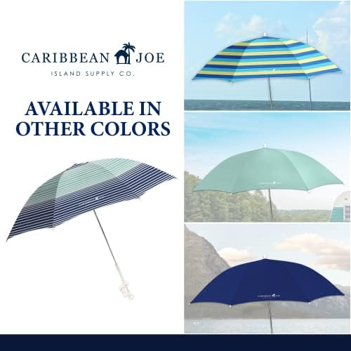 Caribbean Joe Beach Umbrella for Chair, Adjustable and Universal Clamp On Beach Umbrella with UV Protection, 48 Inch Arc