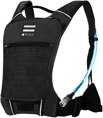 Sub90 Running Hydration Vest - Lightweight Running Pack for Men & Women with Phone Holder, Storage, Thoracic Belt - Running Water Pack - Carry Personal Items While Running - Black