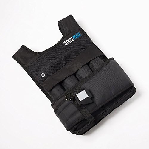 RUNmax 20LBS - 150LBS Adjustable Weighted Vest Wtih Shoulder Pads Option for Men and Women
