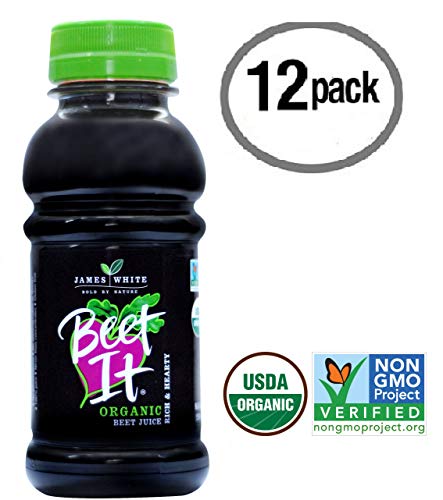 BEET IT Organic Beet Juice, 8.5 Ounce (Pack of 12) GMO-Free 100% Natural Beet Juice Organic - Gluten Free, No Added Sugar, Not from Concentrate