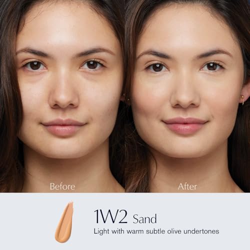 Estée Lauder Double Wear Stay-in-Place 24-Hour Long-Wear Matte Foundation Makeup, 1 Fl Oz, 1W2 Sand