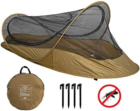 USGI Industries Bivy Tent | Lightweight Single Person Sleeping Net System for Outdoors, Camping, Survival, Hiking, Backpack | Mesh Protection