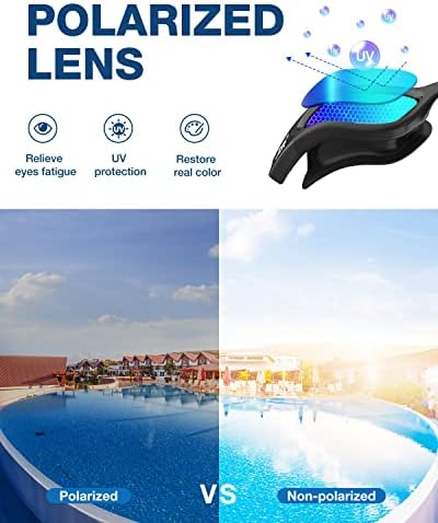 ZIONOR G1 Polarized Swimming Goggles for Unisex Adult Women Anti Fog 100% Anti UV Diving Goggles