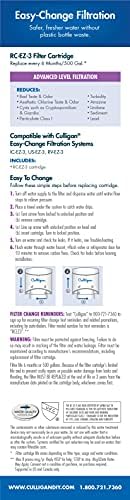 Culligan RC Change Advanced Water Filtration Replacement Cartridge, 500 Gallons, EZ-3 (Better), Color