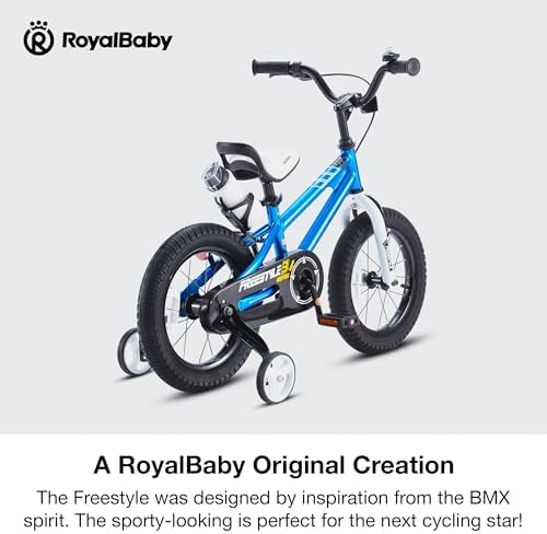 RoyalBaby Kids Bike EZ Freestyle Training Free Balance to Pedal Easy Learning Bicycle, 12-18 Inch for Toddlers to Big Kids