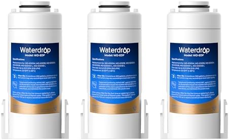 Waterdrop WD-EDF Replacement Filters for Waterdrop Electirc Water Filter Pitcher ππ-ππππ/ππππ/ππππ/πππππ/πππππ, 3 Months or 200 Gallons, NSF/ANSI 401&53&42, 3 Filters