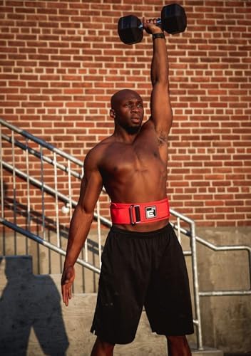 Self-Locking Weight Lifting Belt - Premium Weightlifting Belt for Serious Functional Fitness, Weight Lifting, and Olympic Lifting Athletes - Lifting Support for Men and Women - Deadlift Training Belt