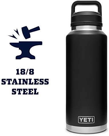 YETI Rambler 46 oz Bottle, Vacuum Insulated, Leakproof, Stainless Steel with Chug Cap