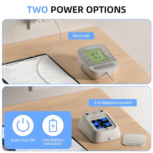 VOLUETH Pediatric Blood Pressure Cuff, Blood Pressure Monitor for Kids & Adult, Small Cuff 7"-9",Medium/Large Cuff 9"-17",Perfect for Health Monitoring