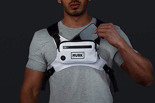 MVRK Water Resistant Chest Pack - Running Vest for Workouts, Running Phone Holder Extra Storage, Lightweight Running Pack