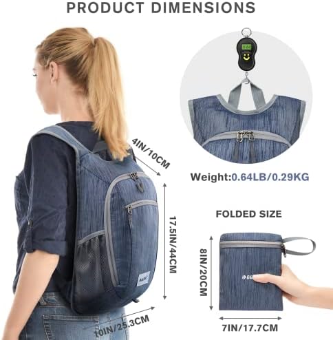 G4Free 10L/15L Hiking Backpack Lightweight Packable Hiking Daypack Small Travel Outdoor Foldable Shoulder Bag
