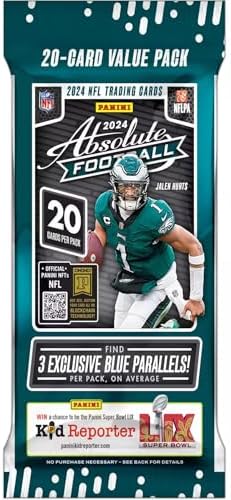2024 Panini Absolute Football NFL 20 Card Jumbo Value Trading Card Pack
