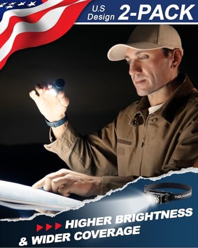 Headlamp Rechargeable 2PCS, Light Bright LED Rechargeable Headlight with White Light, Waterproof Head Lamp with Headband for Outdoor Camping, Hiking, Camping Essentials, Working(Black)