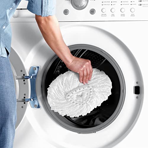 O-Cedar Easywring Microfiber Spin Mop & Bucket Floor Cleaning System with 4 Extra Refills