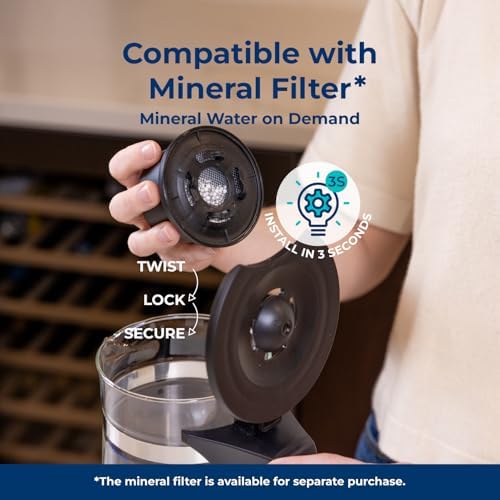 Bluevua Reverse Osmosis Water Filter Replacement Carafes, Replacement Jar for Ropot100 Countertop Water Purifier-1700ML