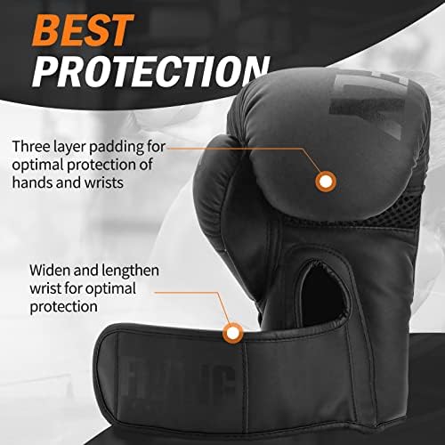 FIVING Boxing Gloves for Men and Women Suitable for Boxing Kickboxing Mixed Martial Arts Muay Thai MMA Heavy Bag Training