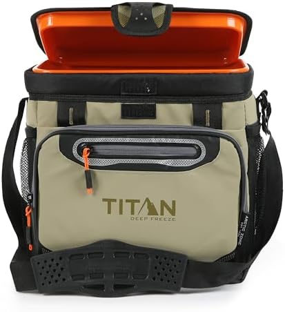 Arctic Zone Titan Deep Freeze Cooler - Zipperless Hardbody Cooler - Small & Large Capacity- Beach & Camping Cooler - Deep Freeze Insulation, HardBody Liner, and SmartShelf