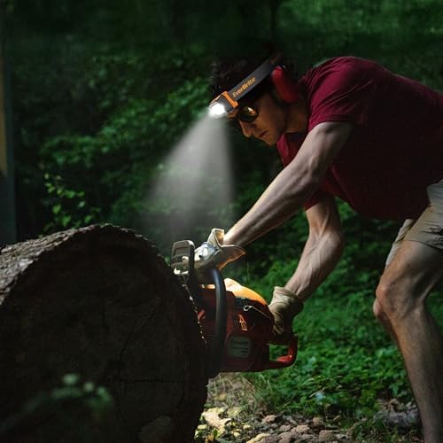 EverBrite 300 Lumens Headlamp with Red/Green/White Light Modes, Tail Light, Adjustable Headband - For Trail Running, Camping, Hiking