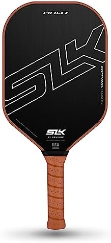 Selkirk Sport SLK Halo Raw Carbon Fiber Pickleball Paddle | Designed in The USA | Choose from The T700 Raw Carbon Fiber Power, The 18k Ultraweave Control, or The Kevlar Linkweave Thermoformed Pro