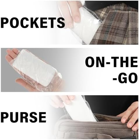 Soft Toilet Paper Rolls Packable Camp Toilet Tissue Soft Travel Toilet Paper Coreless Travel Size Toilet Paper for Camping Hiking Outdoors