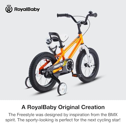 RoyalBaby Kids Bike EZ Freestyle Training Free Balance to Pedal Easy Learning Bicycle, 12-18 Inch for Toddlers to Big Kids