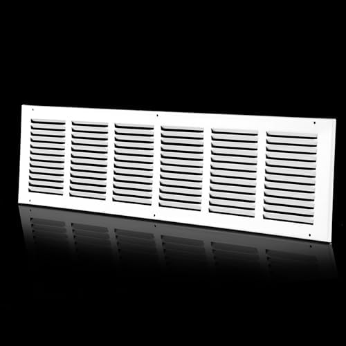 30x8 Return Air Grille(Duct Opening Size),Air Return Vent Cover,Flat Vent Cover,Rejillas De Aire Acondicionado para Casa,Return Air Grilles,Outer Dimensions:31.75"Wx9.75"H(30"W x 8"H, Duct Opening)