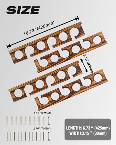 Ghosthorn Holds Up to 12 Rods Fishing Pole Racks Wall or Ceiling Mounted Holders for Garage Storage Organizer Gear Equipment Gifts