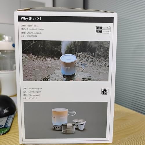 Fire-Maple "Fixed Star 1" Personal Cooking System | Pot/Jet Burner Stove System with Electric Ignition | Ideal for Hiking, Camping, Backpacking, Fishing, Hunting Trips and Emergency Use Multi